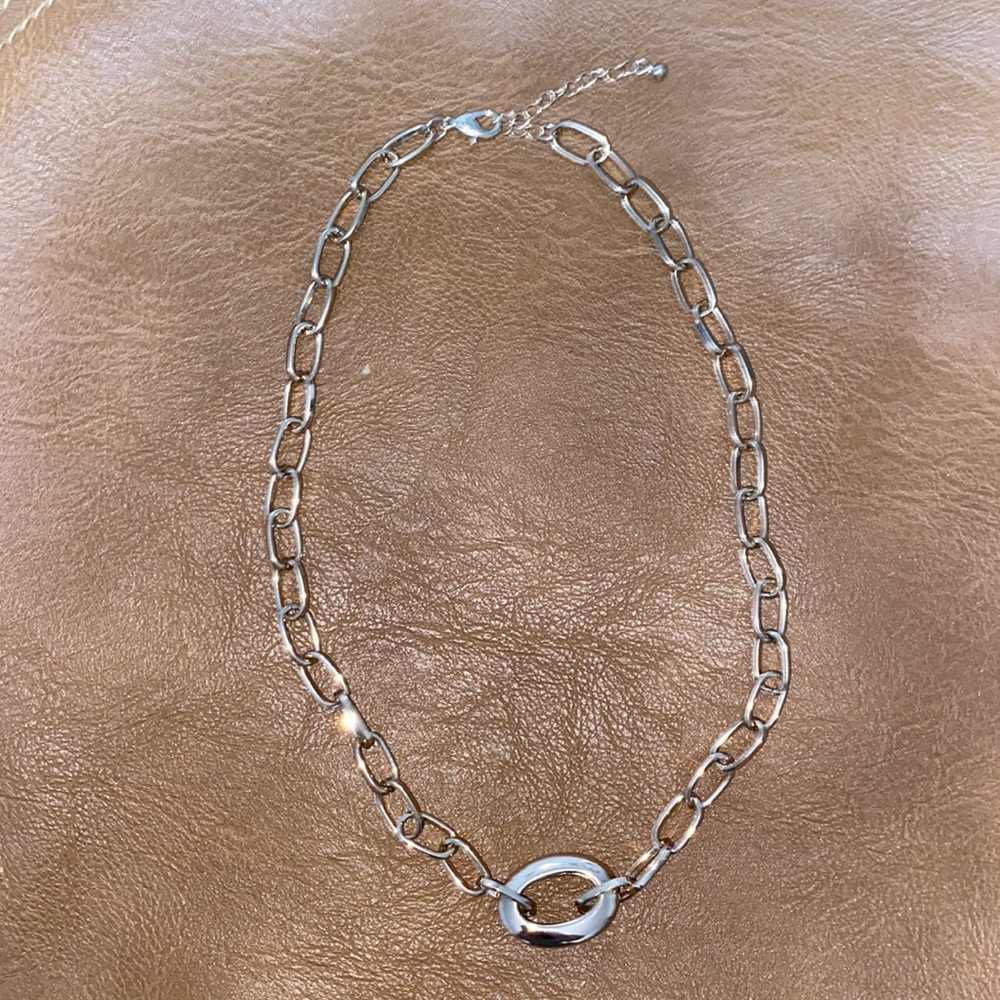 Gold Chain Choker Statement Necklace